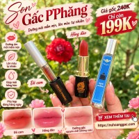 BỘ ĐÔI SON GẤC P’PHĂNG VÀ VÒNG ĐEO TAY – ĐẶC BIỆT TẶNG KÈM CHAI NƯỚC HOA CHIẾT THƠM