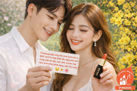 CẶP ĐOI TRẺ TAY CẦM SON