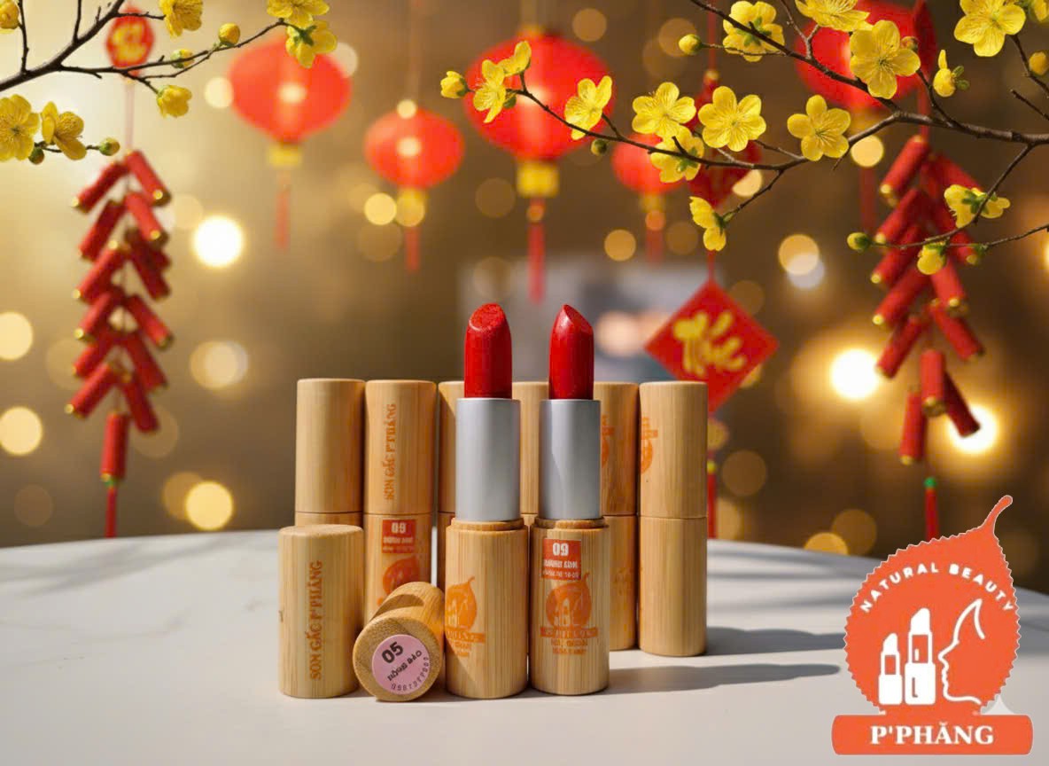 VỎ SON TRE, MÀU HỒNG CAM NHẠT - DÀNH CHO MÔI ĐÃ XĂM